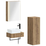 Set di mobili per il bagno 4 pcs Rovere Artigianale