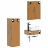 Set di mobili per il bagno 4 pcs Rovere Artigianale