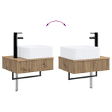 Set di mobili per il bagno 4 pcs Rovere Artigianale