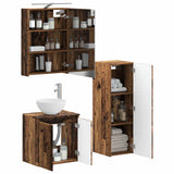 Set di mobili per il bagno 4 pcs Legno antico
