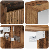 Set di mobili per il bagno 4 pcs Legno antico