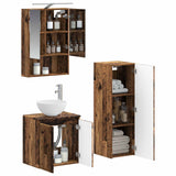 Set di mobili per il bagno 4 pcs Legno antico