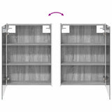 Set di mobili per il bagno 4 pcs Sonoma grigio