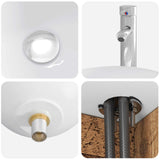 Set di mobili per il bagno 4 pcs Legno antico