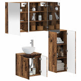 Set di mobili per il bagno 4 pcs Legno antico