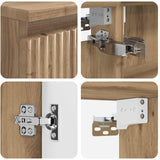 Set di mobili per il bagno 4 pcs Rovere Artigianale