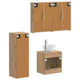 Set di mobili per il bagno 4 pcs Rovere Artigianale