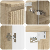 Set di mobili per il bagno 4 pcs Rovere Sonoma