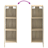 Set di mobili per il bagno 4 pcs Rovere Sonoma