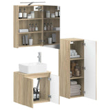 Set di mobili per il bagno 4 pcs Rovere Sonoma