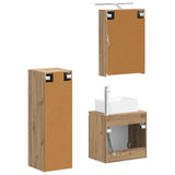 Set di mobili per il bagno 4 pcs Rovere Artigianale