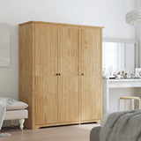 Guardaroba con porta BODO Marrone miele 146 x 53,5 x 173 cm