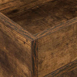 Tavolino Rovere fumé 30 x 30 x 56 cm Legno truciolato