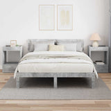 Tavolino 2 pcs Grigio cemento 40 x 40 x 56 cm Legno truciolato