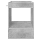 Tavolino 2 pcs Grigio cemento 40 x 40 x 56 cm Legno truciolato