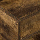 Tavolino Rovere fumé 40 x 40 x 56 cm Legno truciolato