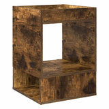 Tavolino Rovere fumé 40 x 40 x 56 cm Legno truciolato
