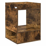 Tavolino Rovere fumé 40 x 40 x 56 cm Legno truciolato