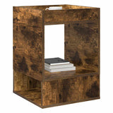 Tavolino Rovere fumé 40 x 40 x 56 cm Legno truciolato