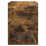 Tavolino Rovere fumé 40 x 40 x 56 cm Legno truciolato