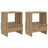 Scaffale per riviste 2 pz Rovere artigianale 35 x 30 x 45 cm