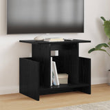 Supporto TV 2 pcs Rovere Nero 50 x 35 x 45 cm Legno truciolato