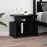 Supporto TV 2 pcs Rovere Nero 50 x 35 x 45 cm Legno truciolato