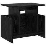 Supporto TV 2 pcs Rovere Nero 50 x 35 x 45 cm Legno truciolato