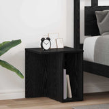 Tavolino 2 pcs Rovere Nero 37 x 32 x 40 cm Legno truciolato