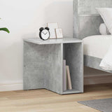 Tavolino Grigio cemento 37 x 32 x 40 cm Legno truciolato