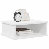Comodino 2 pcs Bianco 40 x 31 x 15 cm Legno truciolato