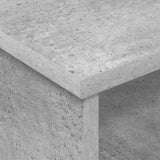 Comodino 2 pcs Grigio cemento 40 x 31 x 15 cm Legno truciolato
