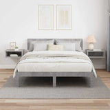 Comodino 2 pcs Grigio cemento 40 x 31 x 15 cm Legno truciolato