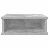 Comodino 2 pcs Grigio cemento 40 x 31 x 15 cm Legno truciolato