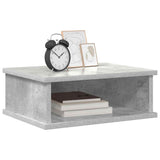 Comodino 2 pcs Grigio cemento 40 x 31 x 15 cm Legno truciolato