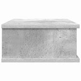 Comodino 2 pcs Grigio cemento 40 x 31 x 15 cm Legno truciolato