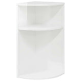 Tavolino Bianco Lucido 29,6 x 29,6 x 60 cm Legno truciolato
