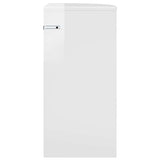 Tavolino Bianco Lucido 29,6 x 29,6 x 60 cm Legno truciolato