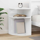 Tavolino Bianco Lucido 39,7 x 39,7 x 60 cm Legno truciolato