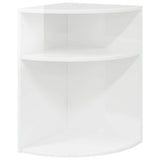 Tavolino Bianco Lucido 39,7 x 39,7 x 60 cm Legno truciolato