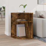 Tavolino Rovere fumé 39,7 x 39,7 x 60 cm Legno truciolato