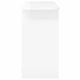 Tavolo consolle Bianco Lucido 93 x 40 x 75 cm Legno truciolato