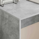 Scrivania Grigio cemento 109 x 50 x 78 cm Legno truciolato