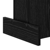 Tavolino Rovere Nero 35,5 x 35 x 40 cm Legno truciolato