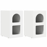 Comodino ELST 2 pz Bianco 29,5 x 33,5 x 50 cm Legno truciolato