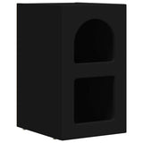 Comodino ELST Nero 29,5 x 33,5 x 50 cm Legno truciolato