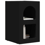 Comodino ELST Nero 29,5 x 33,5 x 50 cm Legno truciolato