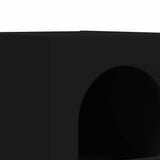 Comodino ELST 2 pz Nero 29,5 x 33,5 x 50 cm Legno truciolato