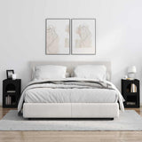 Comodino ELST 2 pz Nero 29,5 x 33,5 x 50 cm Legno truciolato