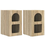 Comodino ELST 2 pz Rovere Sonoma 29,5 x 33,5 x 50 cm